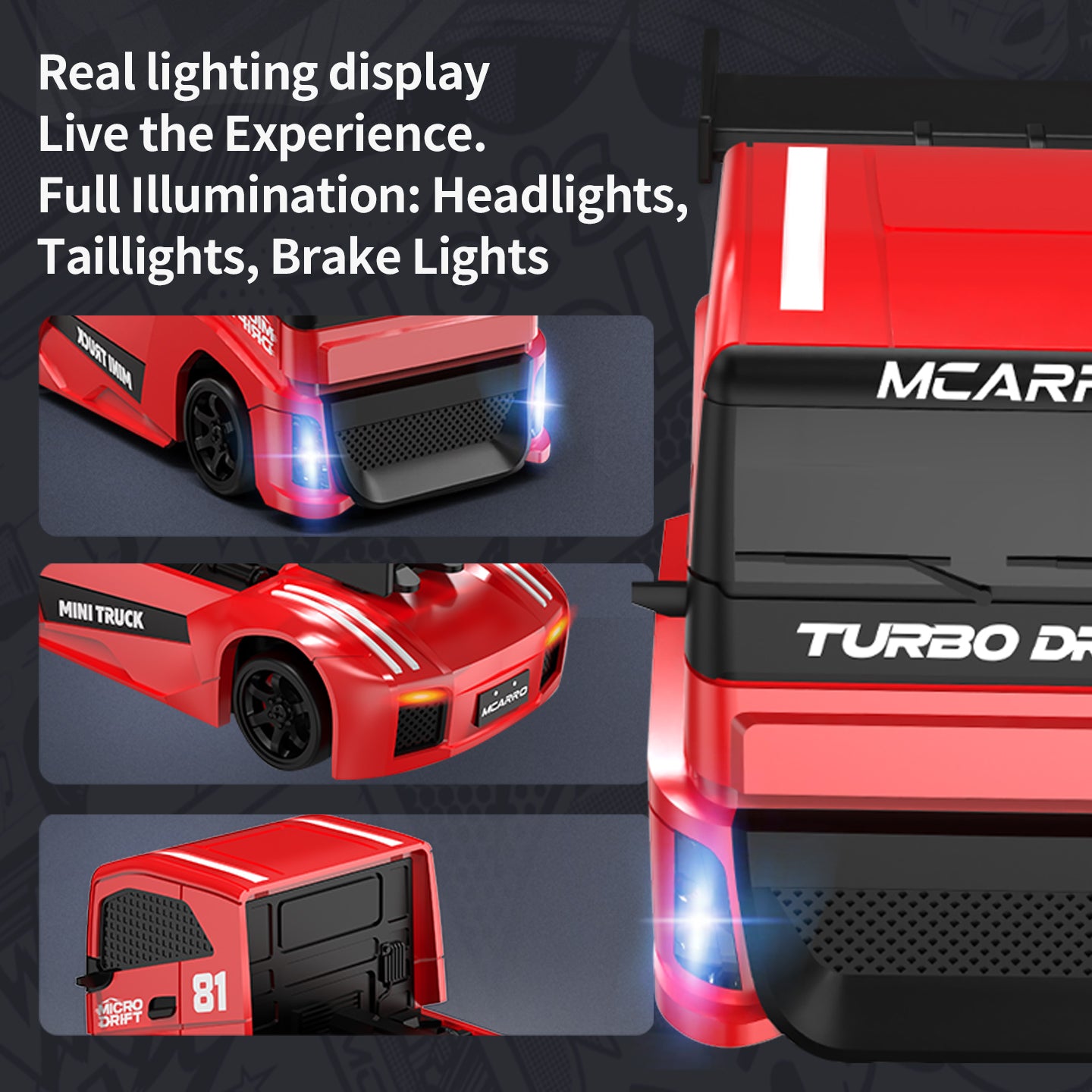 MCARRO MC081  1：87 4WD Truck Car Drift Car  Remote Control Version
